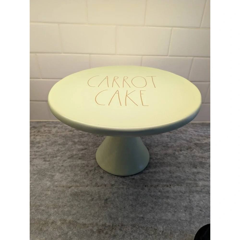 RAE DUNN‎ Cake Stand Carrot Cake Pie Plate Artisan Collection 12